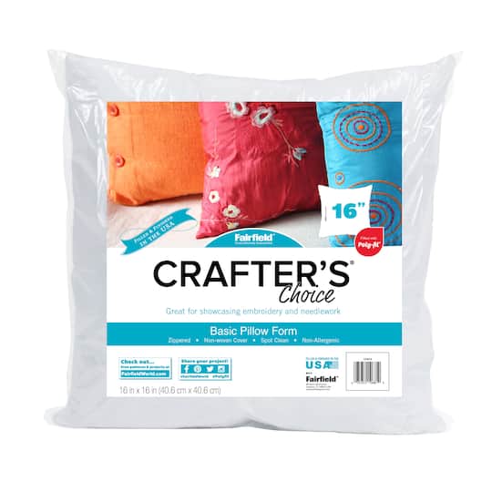Crafter's Choice® Basic Pillow Form, 16" x 16"